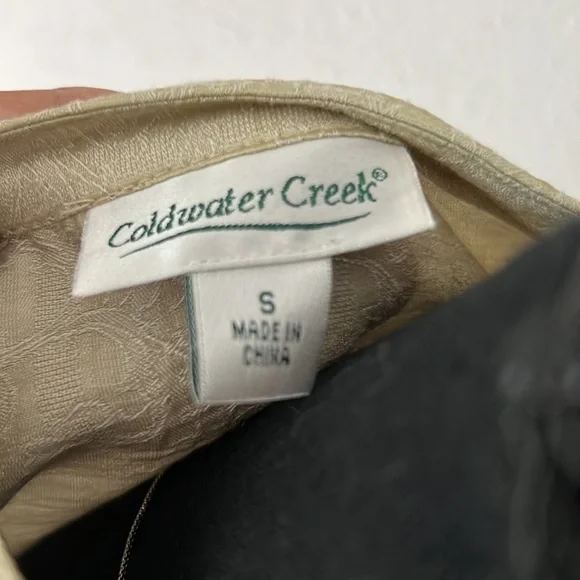 Cold water Creek woman’s Blouse small Color Cream - Picture 7 of 10